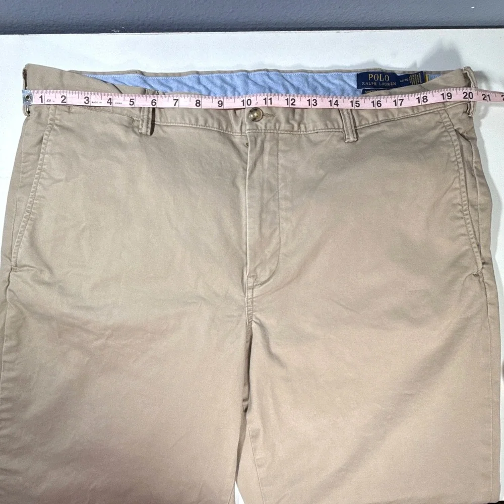 Polo Ralph Lauren Chinos Mens‎ 40x30 Tan Excellent Stretch Straight Fit Pants